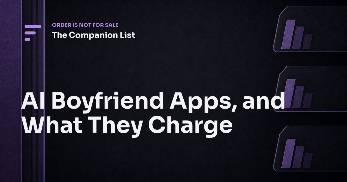 AI Boyfriend Apps, and What They Charge